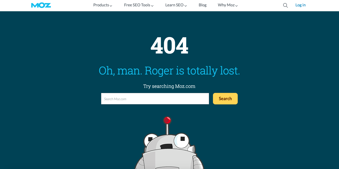 Paginas 404: Moz